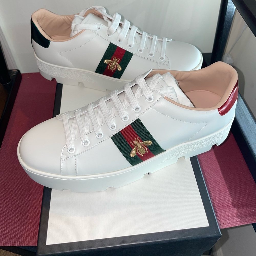 NEVER worn (Authentic) Gucci platform sneakers